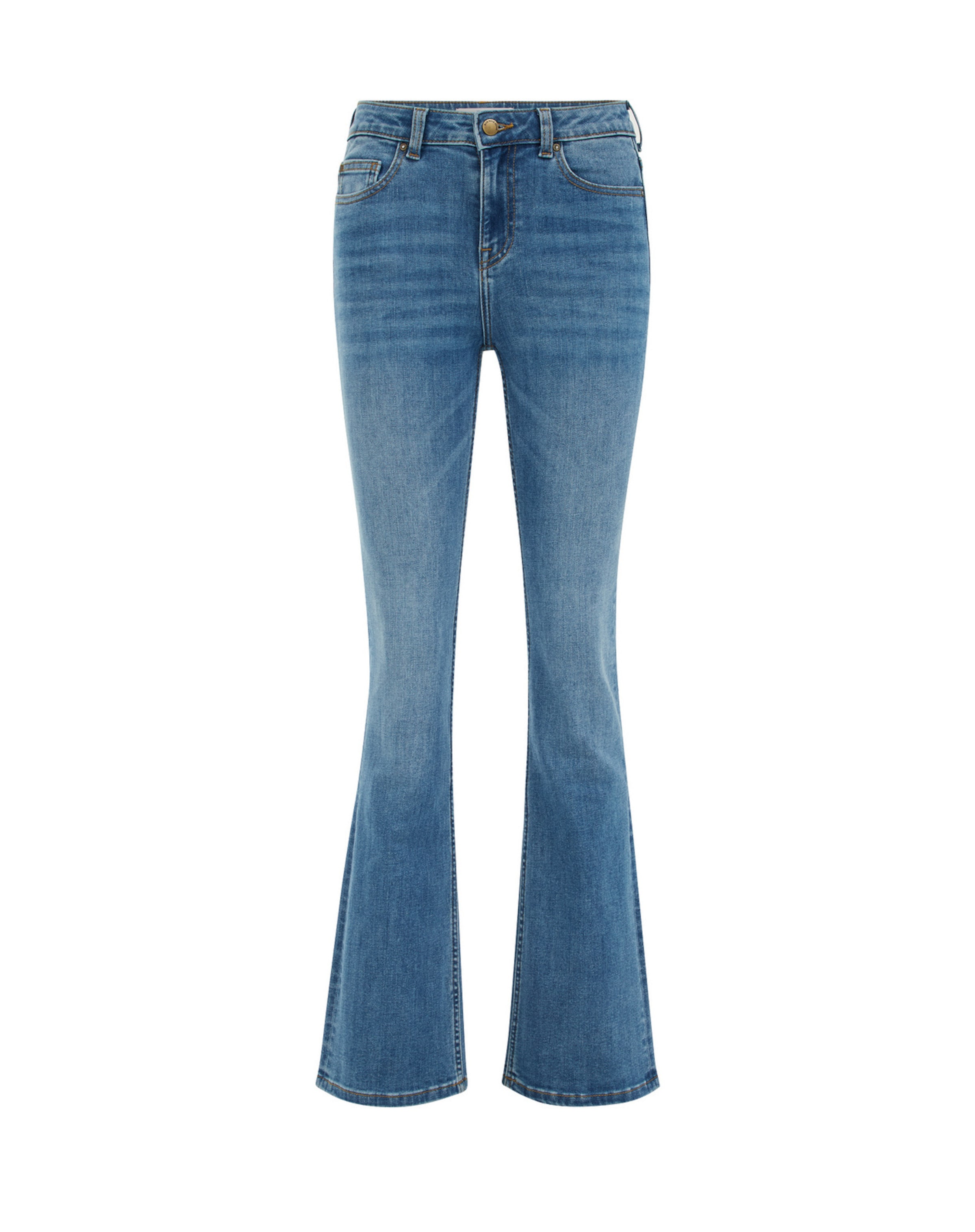 

WE Fashion Джинсы клеш в синем дениме