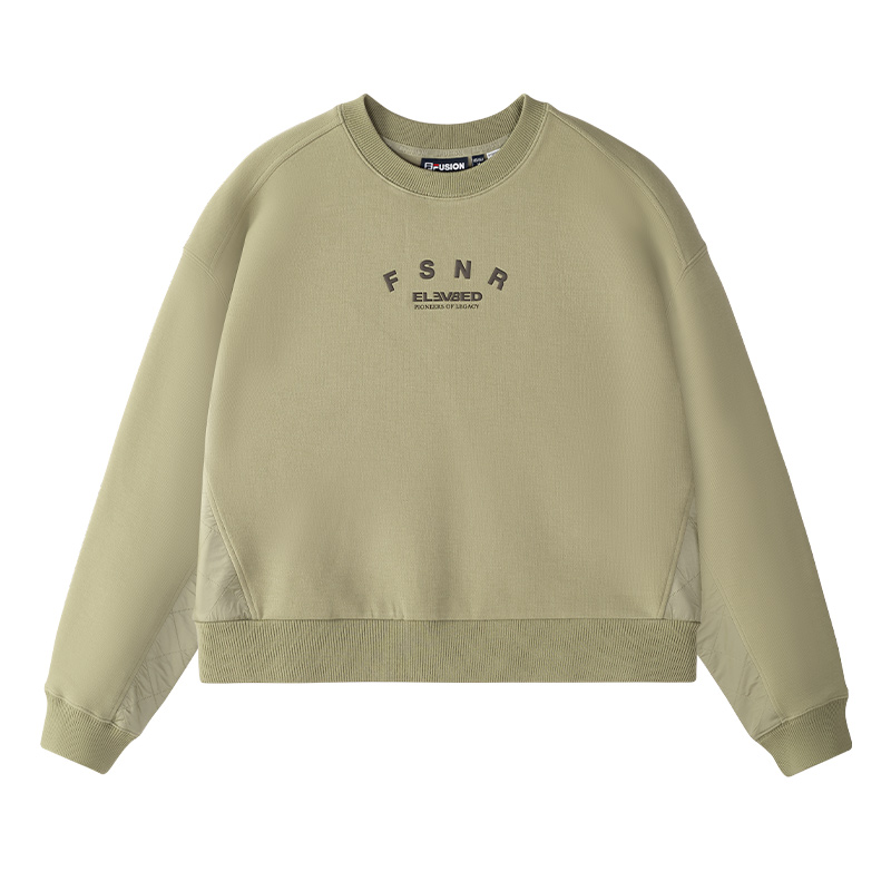 

FILA FUSION Свитшот женский, темно-коричневый, хаки