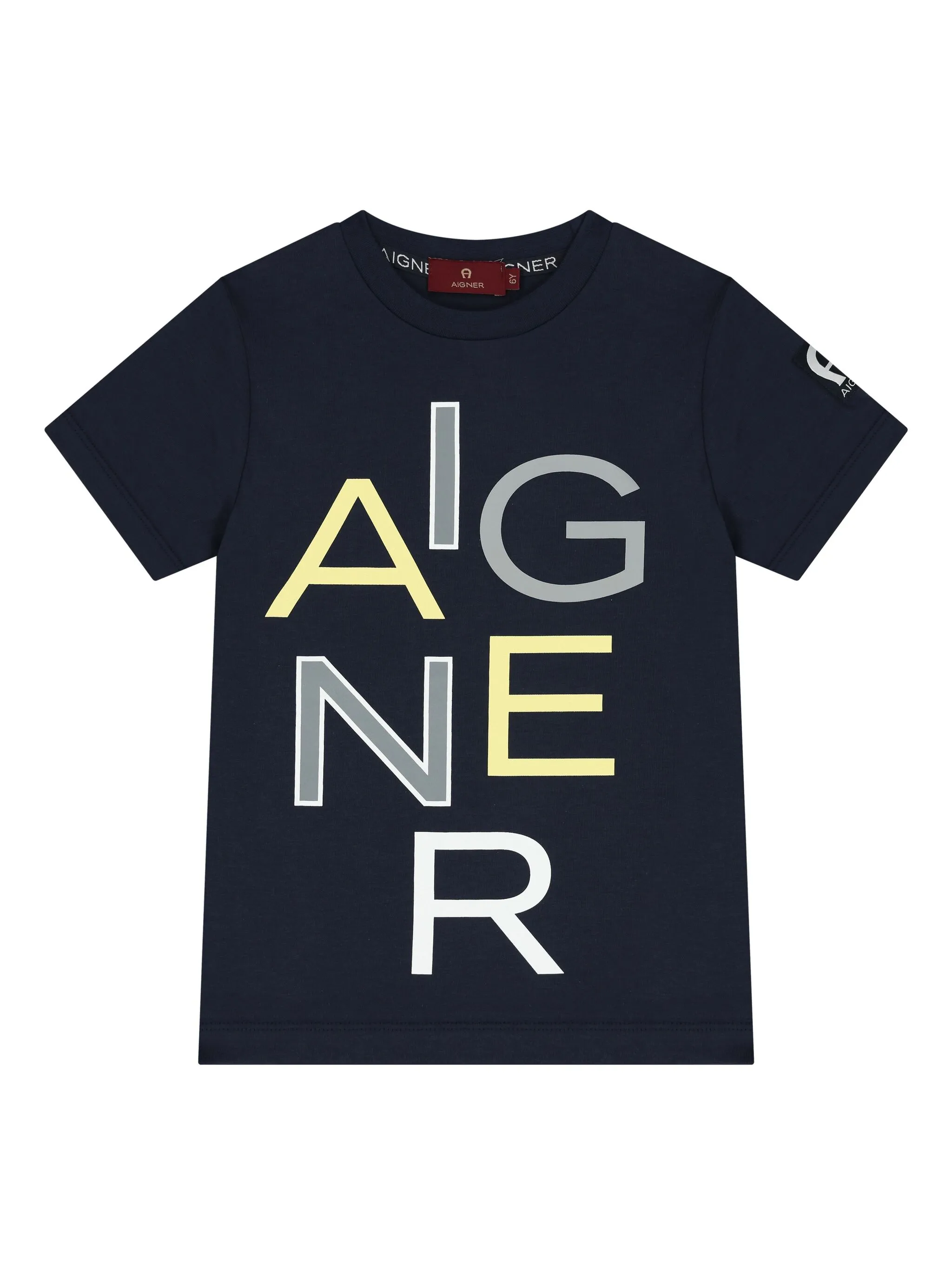 

Футболка с логотипом Aigner Kids, синий