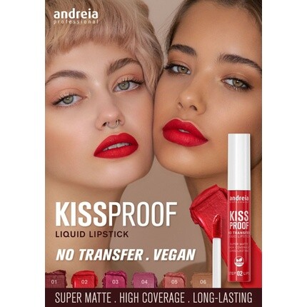 Губная помада Lips No Transfer Kiss Proof 06 «Молочный шоколад», Andreia Professional — фото 3