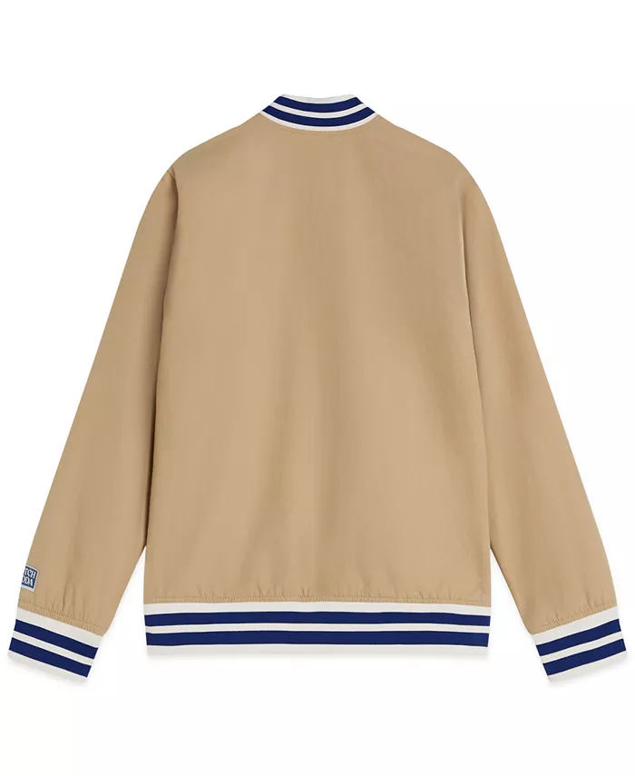 Мальчики 8-16 лет реверсивная куртка-бомбер Scotch & Soda, загар/бежевый — фото 2
