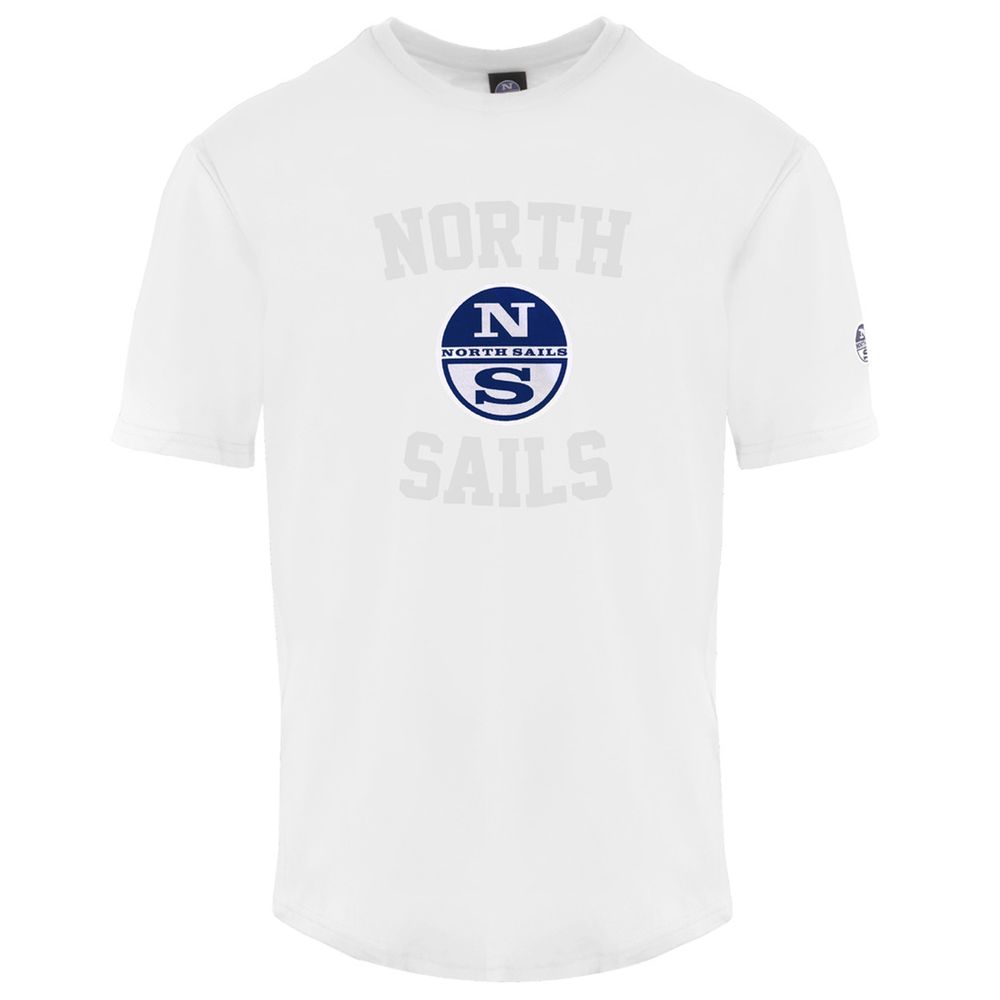 

Белая хлопковая мужская футболка North Sails