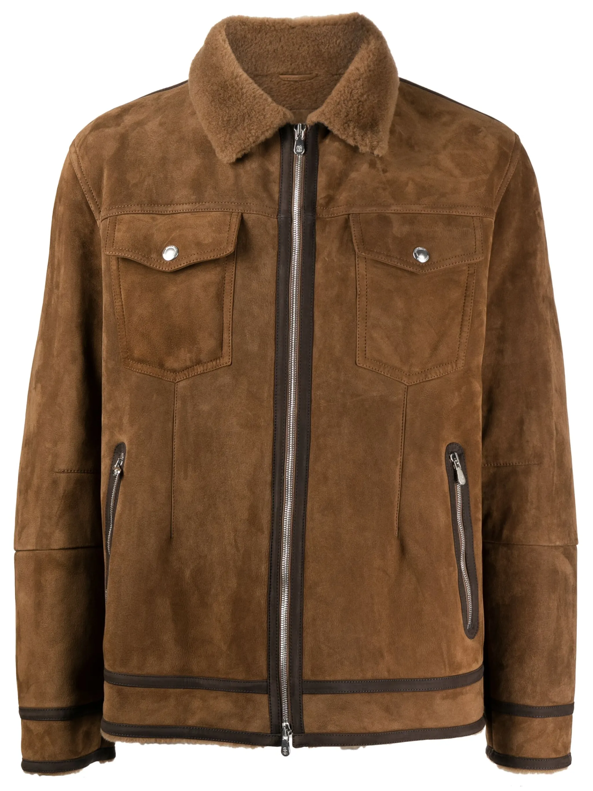 

Куртка на молнии Brunello Cucinelli, коричневый