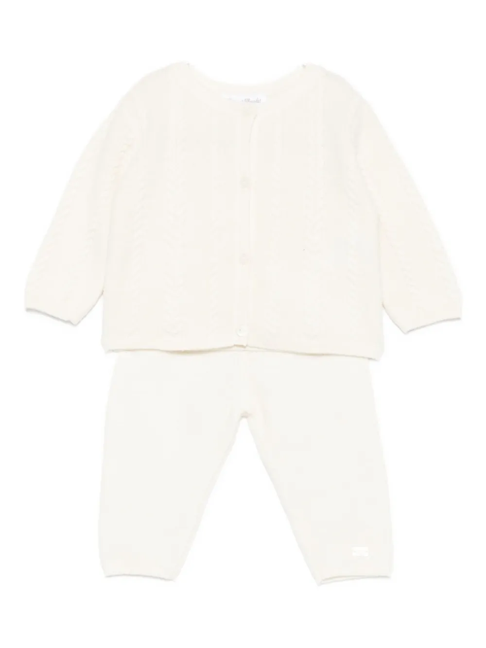 

Вязаный комплект с брючками Tartine Et Chocolat, белый