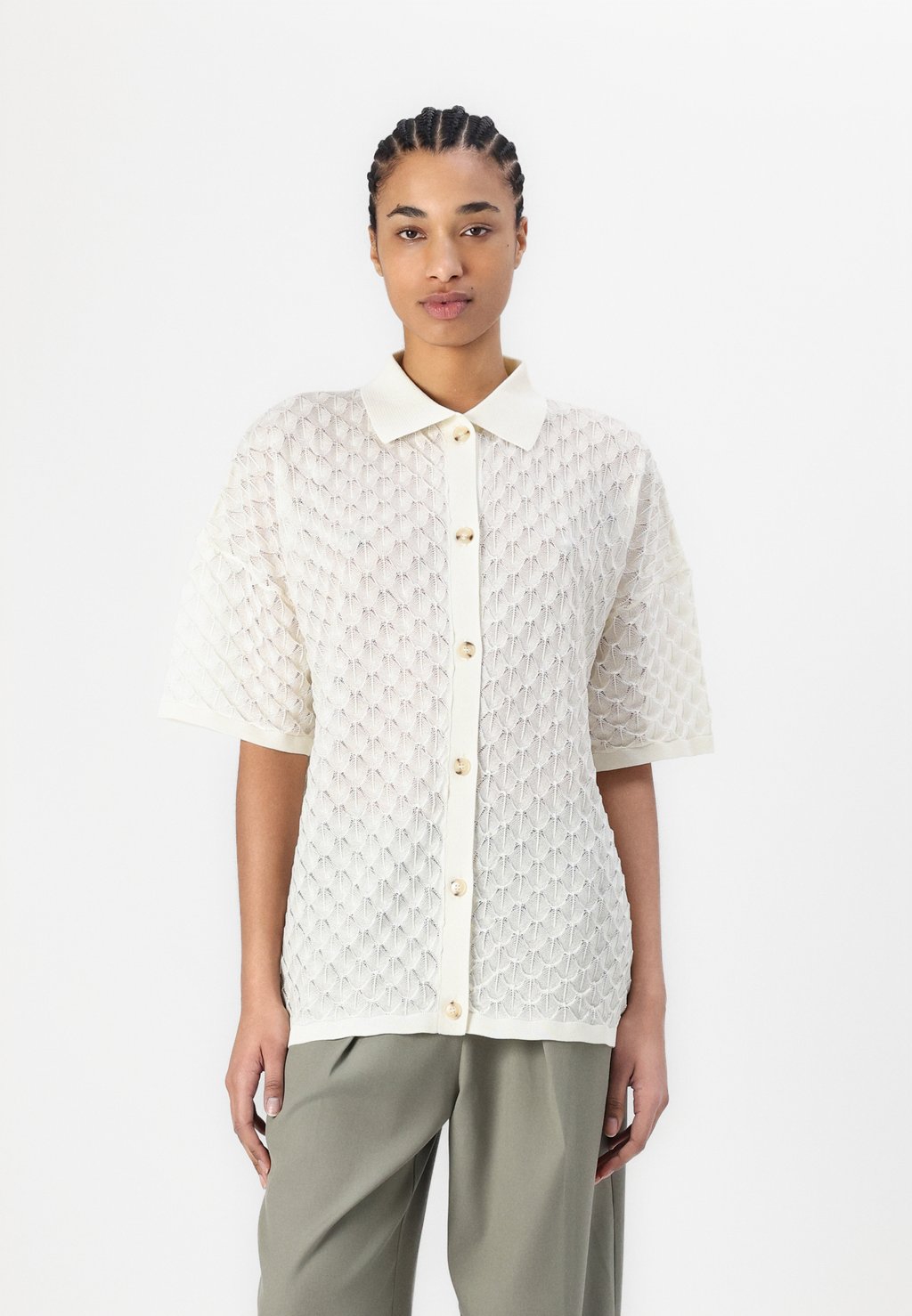 

Блузка на пуговицах MOA SHIRT Malina, молочный