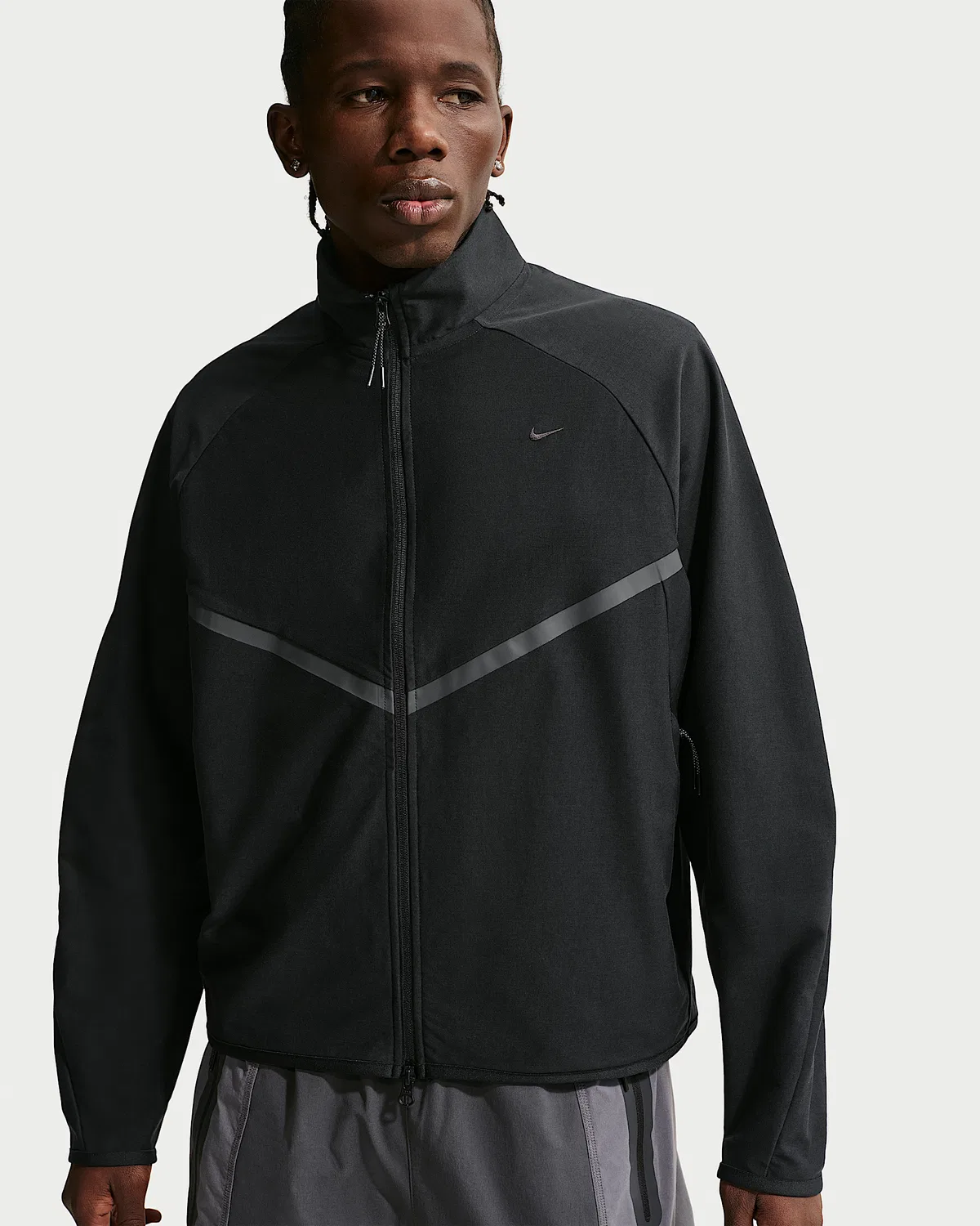 Мужская ветровка Dri-FIT Shori Knit Track Nike Sportswear Tech, Black/Black