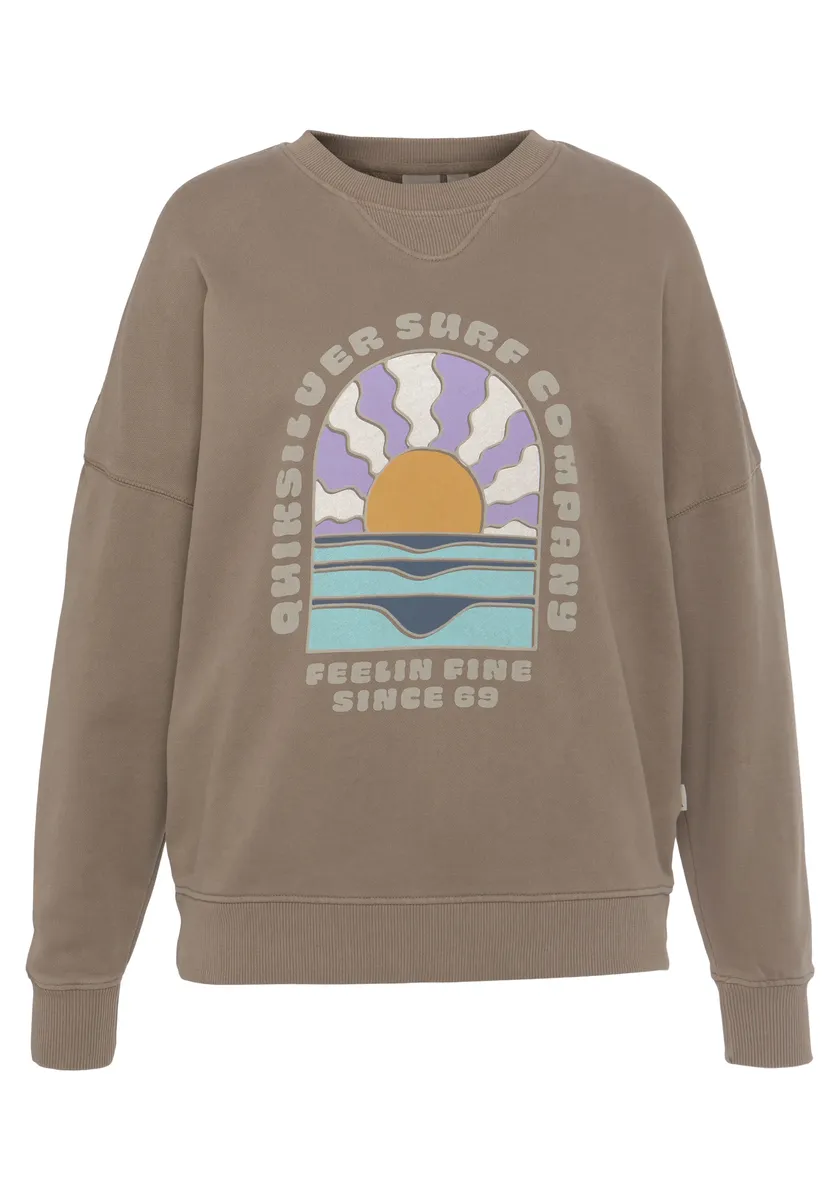 

Толстовка Quiksilver "UNI OVERSIZED CREW", цвет Fossil