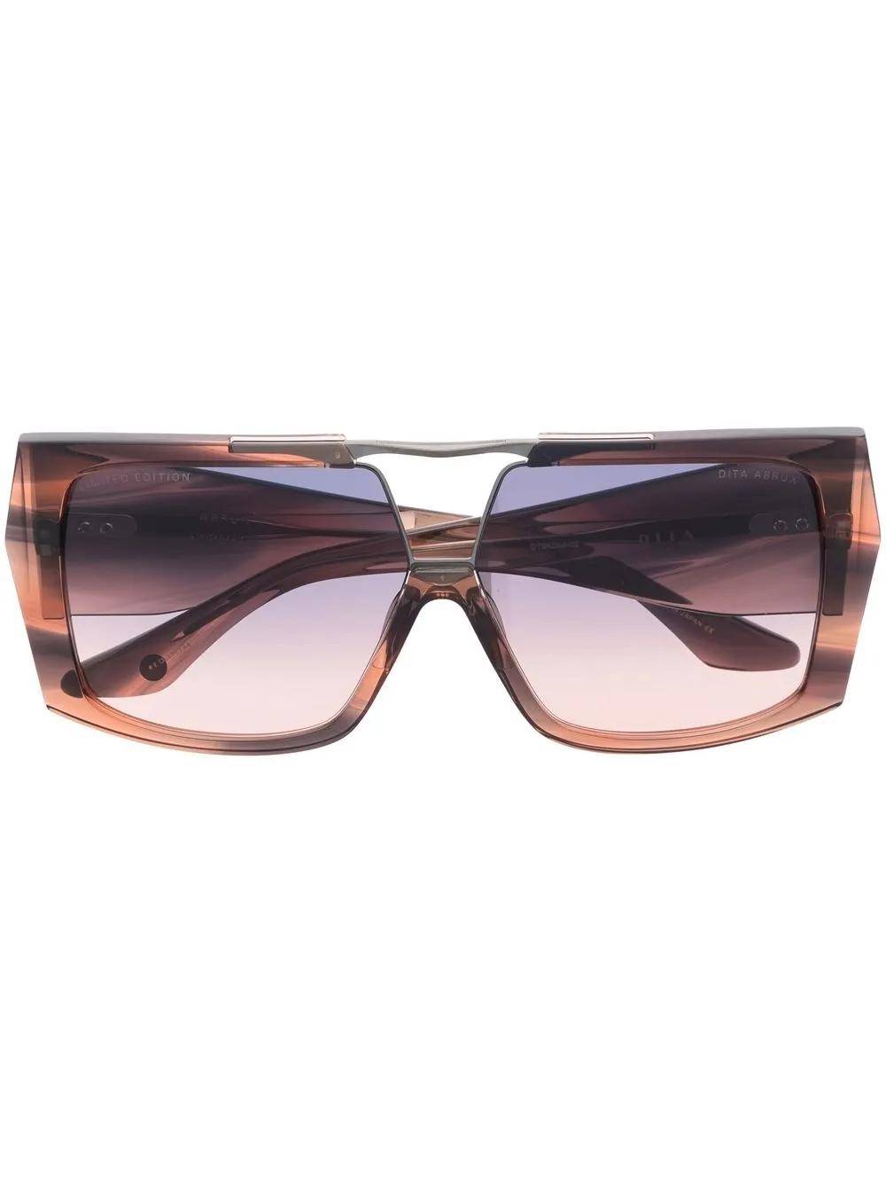 

Солнцезащитные очки Abrux в квадратной оправе Dita Eyewear, коричневый