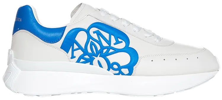 

Кроссовки Alexander McQueen Sprint Runner 'White Cerulean Blue', белый