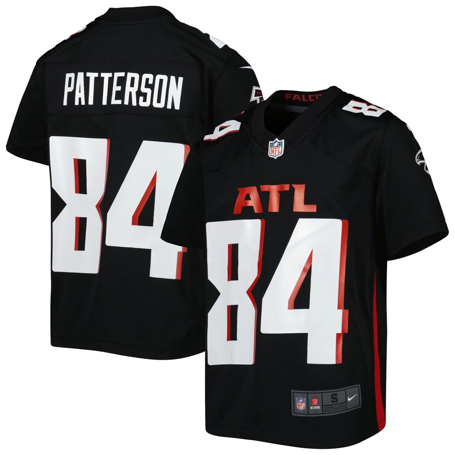 

Молодежная футболка Nike Cordarrell Patterson Black Atlanta Falcons Альтернативная игра Nike