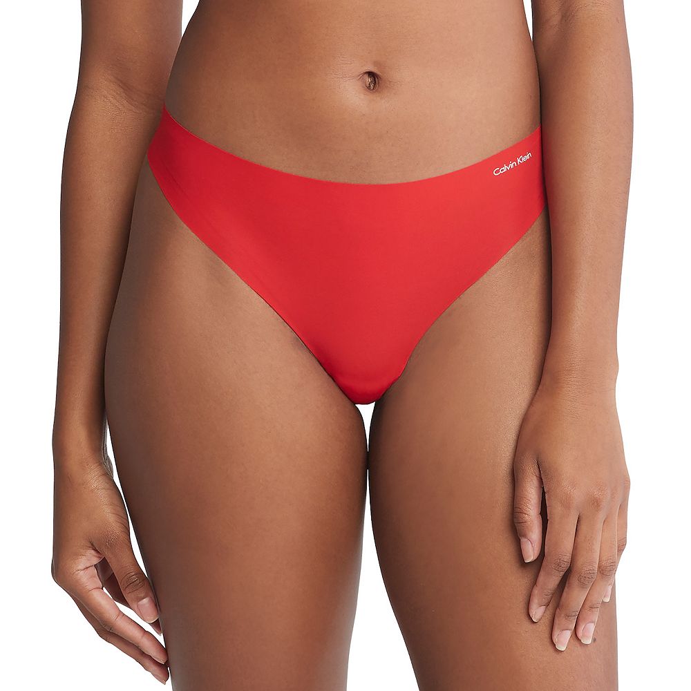 

Женские трусики-стринги Calvin Klein Invisibles, комплект из 3 трусиков QD3558, цвет Rouge Peyote Black