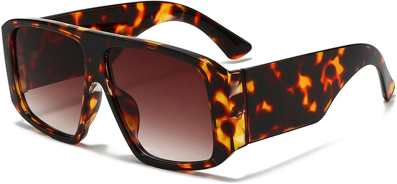 

Винтажные солнцезащитные очки-пилот большого размера для женщин, 2025 год, роскошные модные квадратные солнцезащитные очки-щит для женщин, очки в крупной оправе mincl, C6