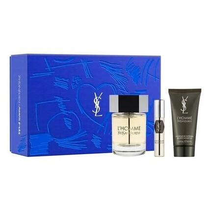 

Подарочный набор Yves Saint Laurent L'Homme: Туалетная вода-спрей, 100 мл + Гель для душа, 50 мл + Туалетная вода-спрей, 10 мл