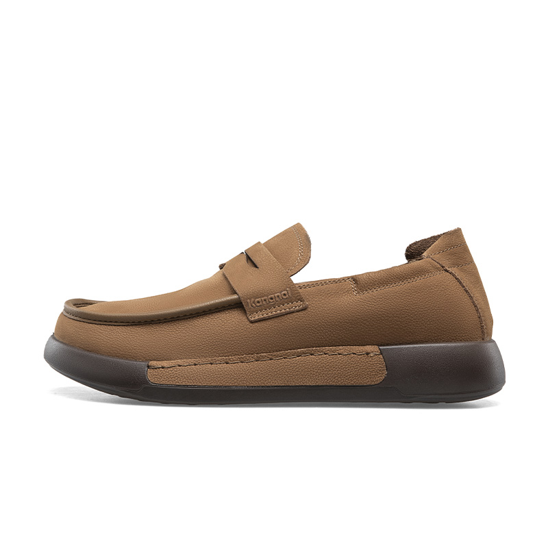 

Повседневные кожаные туфли мужские с низким верхом KANGNAI, Khaki