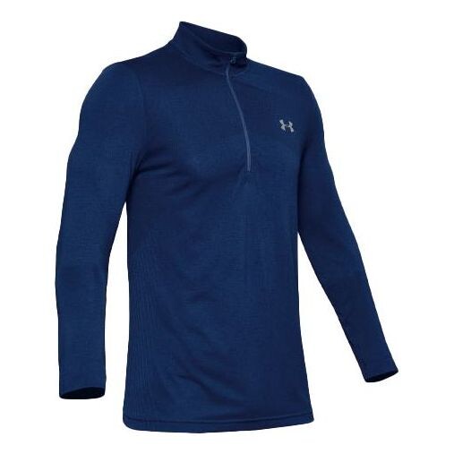 

Толстовка seamless 1/2 zipper sports long sleeves t-shirt usa blue Under Armour, синий