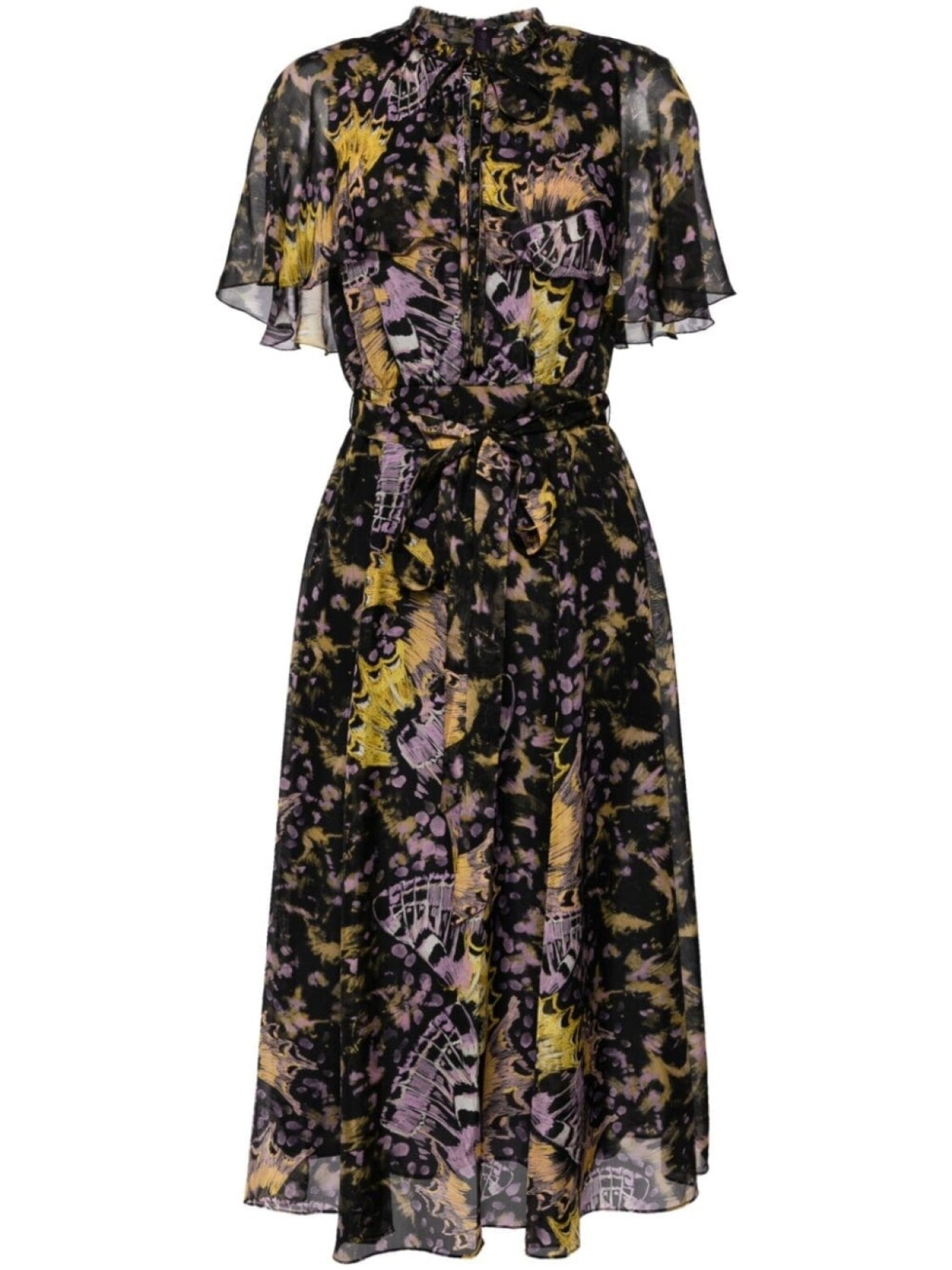 

Marchesa Rosa платье миди Monarch, черный