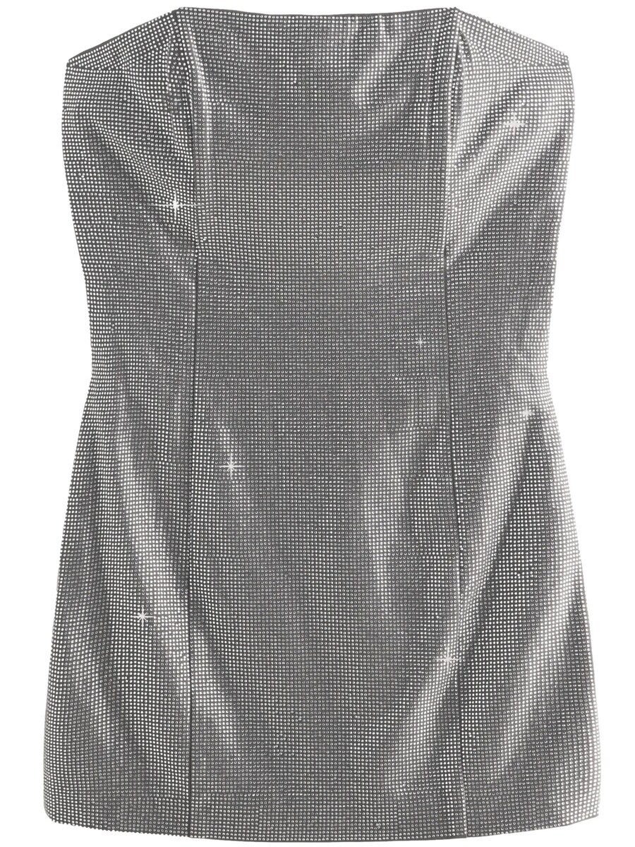 

Мини платье Next Dress, серебряный