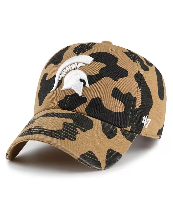 

Женская шапка Michigan State Spartans Rosette Leopard Clean Up Adjustable '47 Brand