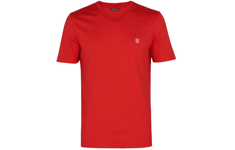 

Новые квартальные продукты LV T-shirt Men Rogue Red Louis Vuitton, красный