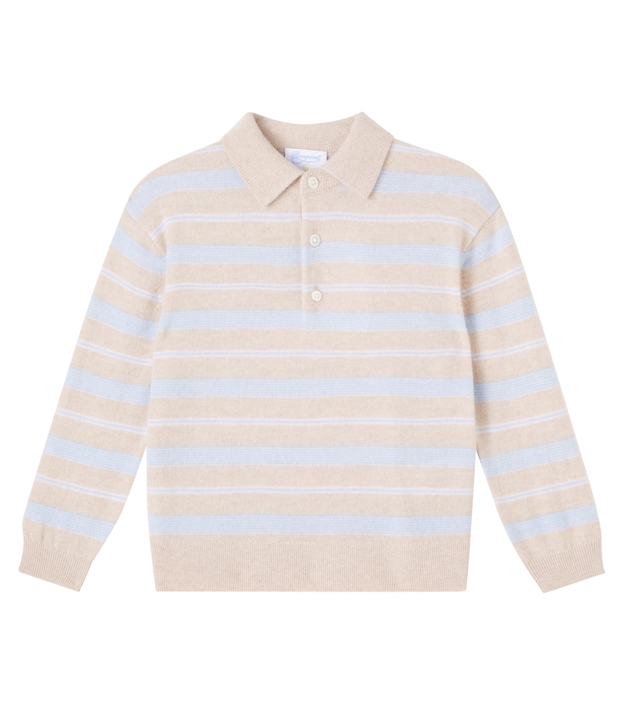 

Гостевая модель In Residence Louie полосатый свитер из кашемира Bonpoint, Ra Sable