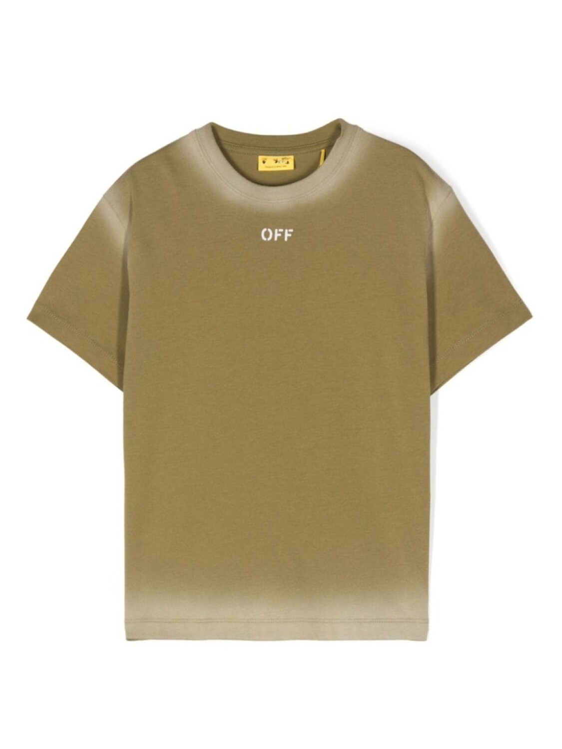 

Off-White Kids футболка с логотипом, зеленый