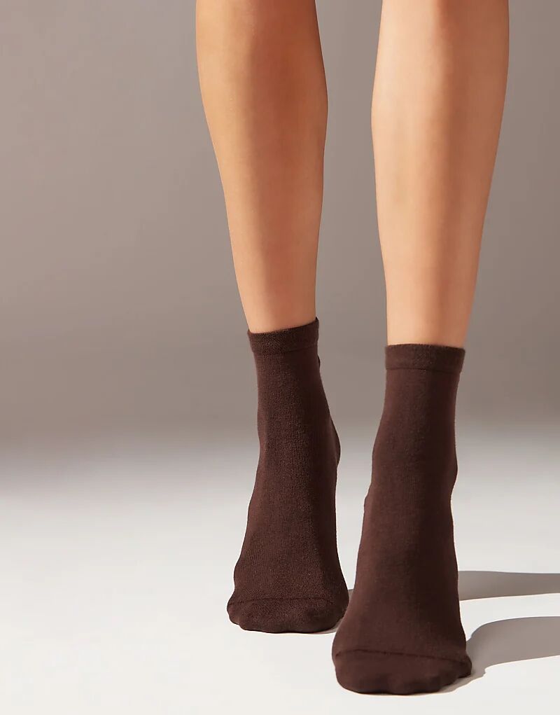 

Короткие носки Calzedonia с отделкой коричневого цвета