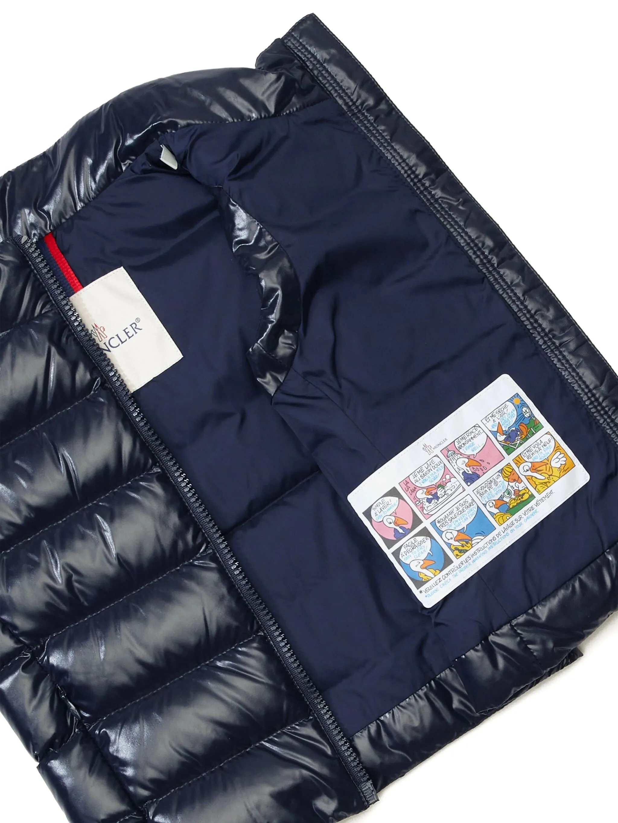 Стеганый жилет Moncler Enfant, синий — фото 4