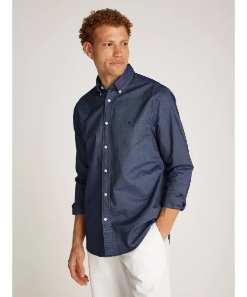 

Рубашка Оксфорд Regular fit Tommy Hilfiger, синий