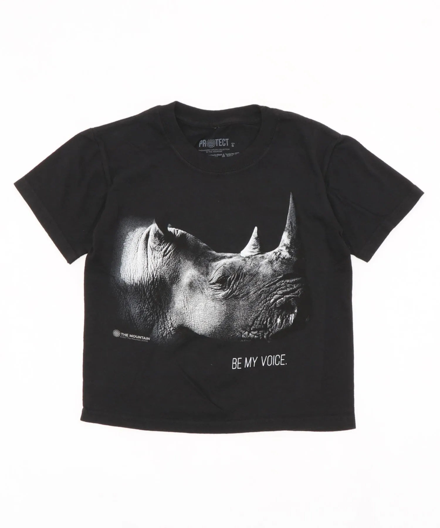 Футболка для детей с ярким дизайном THE MOUNTAIN KIDS TEE черная