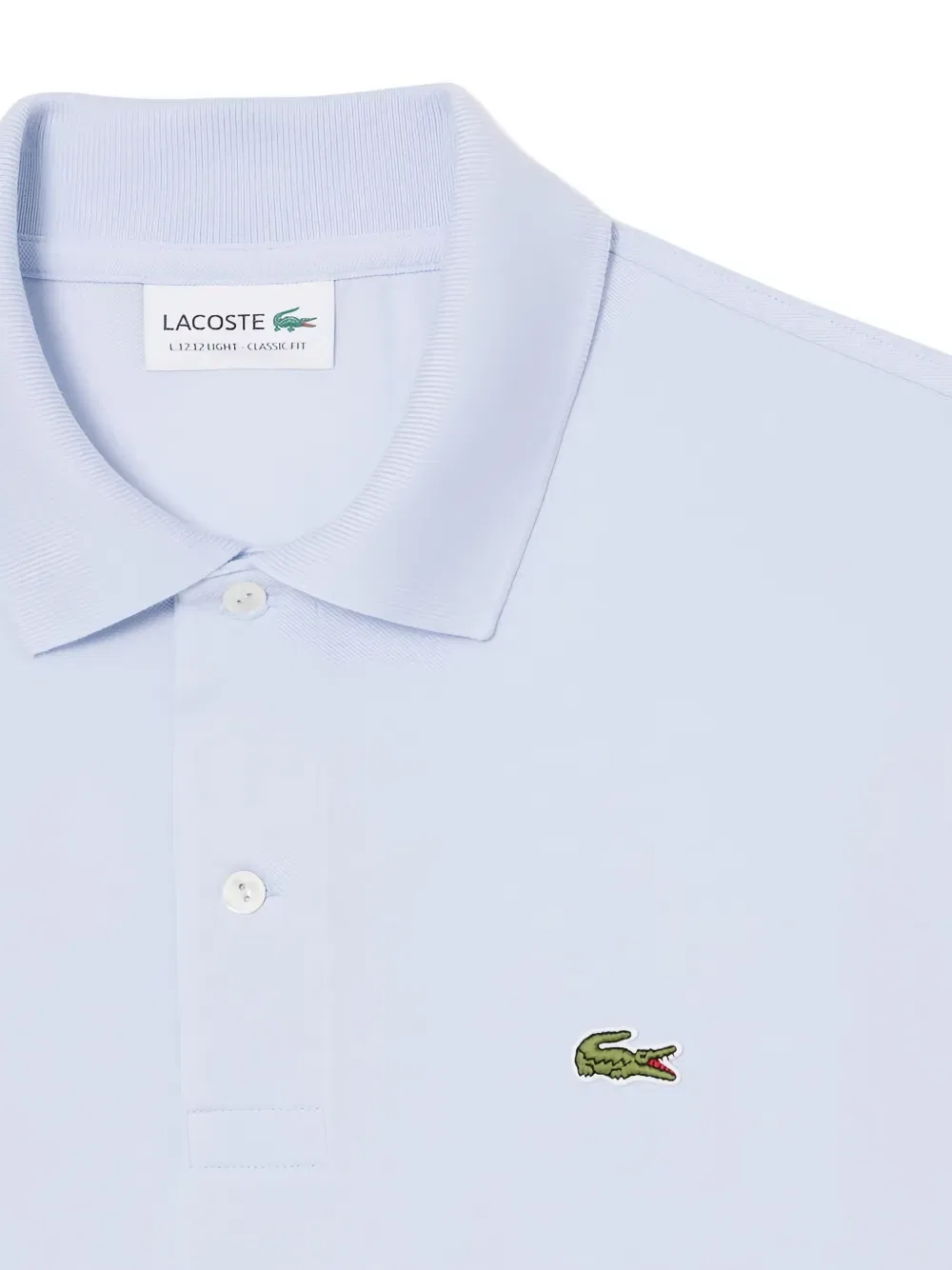 Поло с двумя пуговицами и нашивкой с логотипом Lacoste, синий — фото 3