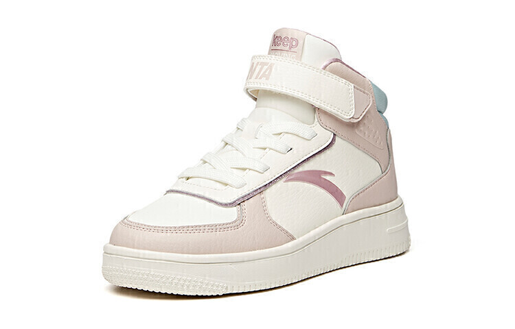 Детские кроссовки для скейтбординга GS High-top Lotus Ash/ivory White/bean Green Anta Kids — фото 2