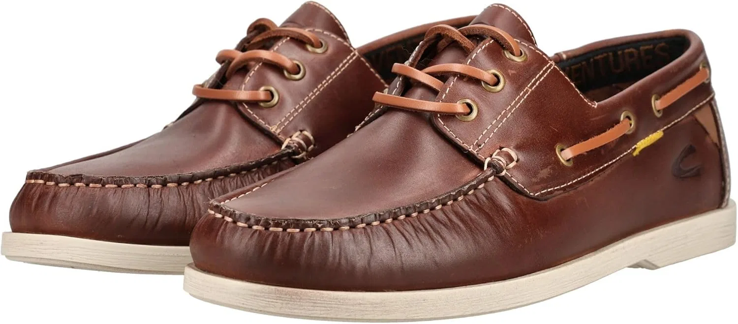 Кроссовки-лодочки Camel Active из нубука коричневого цвета — фото 3
