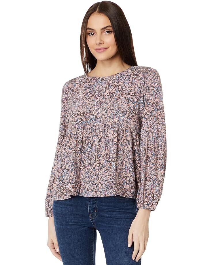 

Свитер Lucky Brand Printed Babydoll Top, цвет Misty Rose Paisley