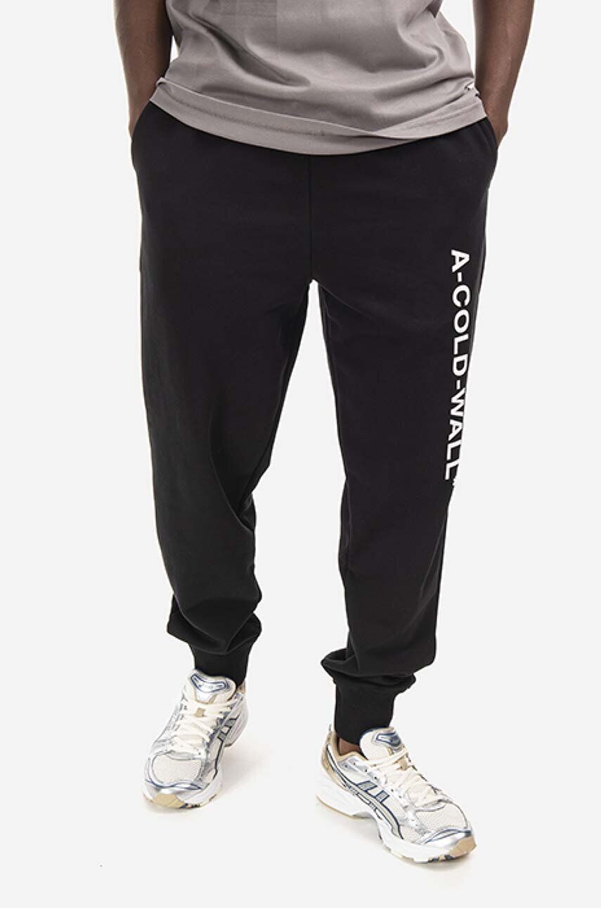 

Хлопковые спортивные брюки Essential Logo Sweatpants A-COLD-WALL*, черный