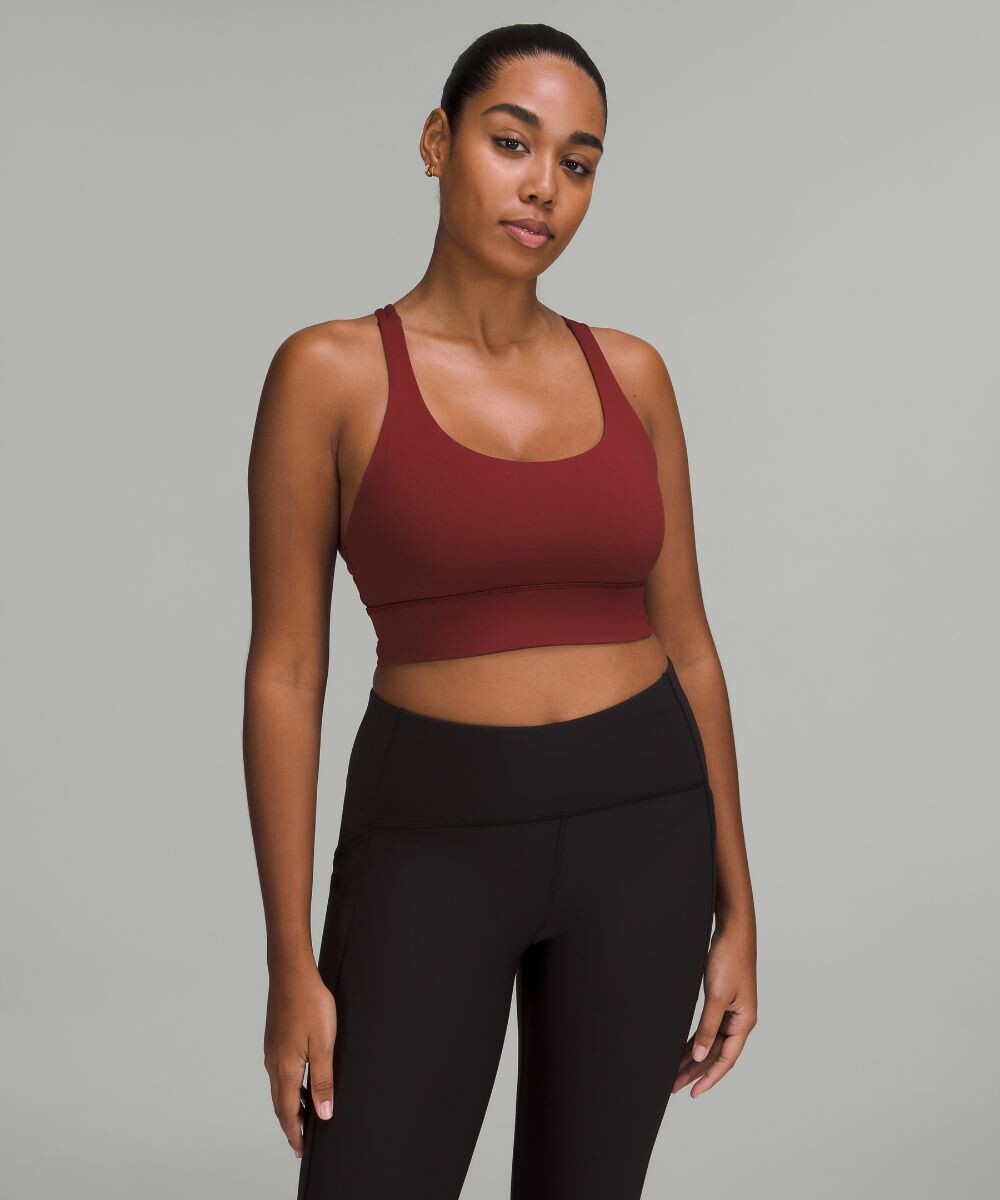 

Удлиненный бюстгальтер Energy Lululemon, красный