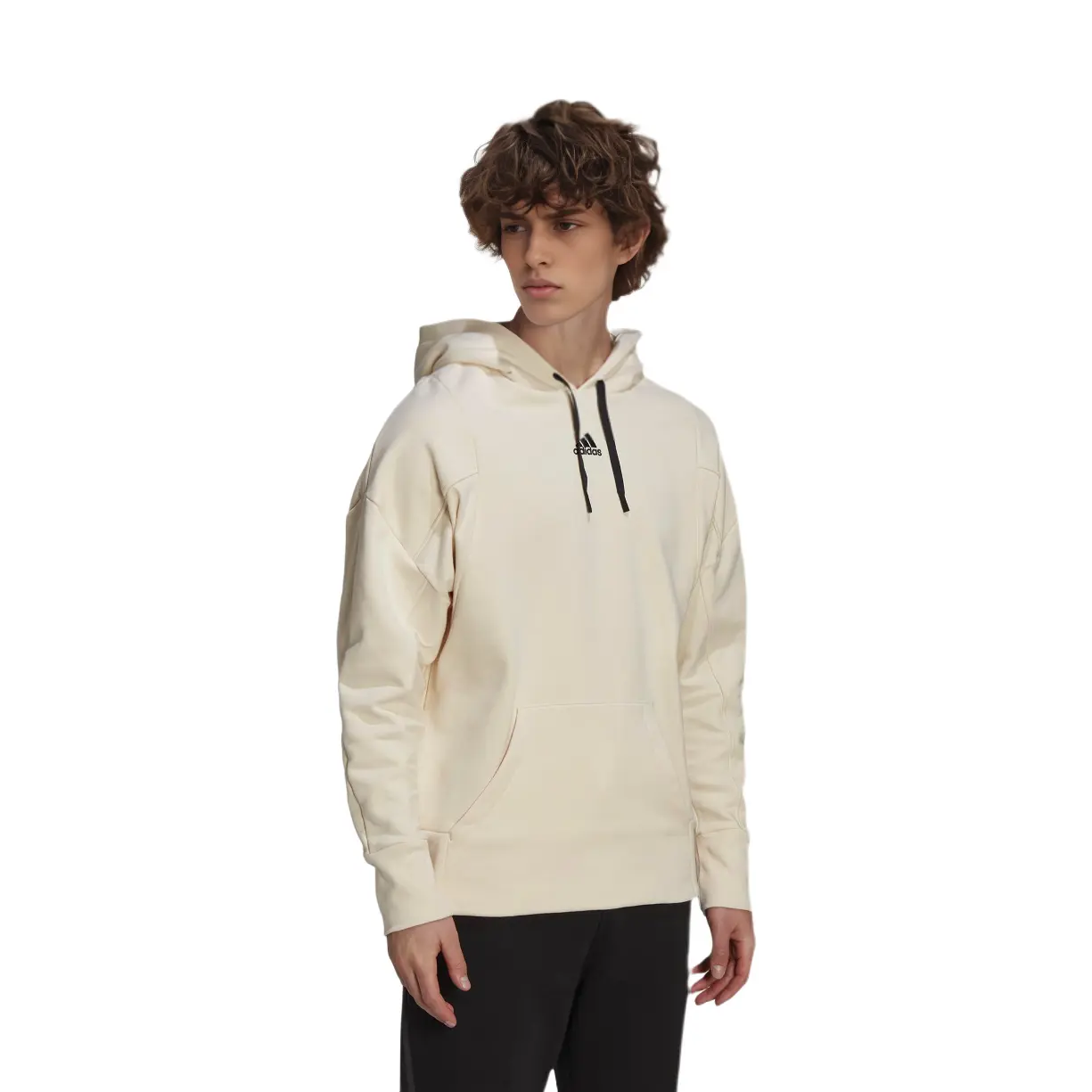 Толстовка Lounge для мужчин, цвет Off White Adidas, кремовый — фото 2