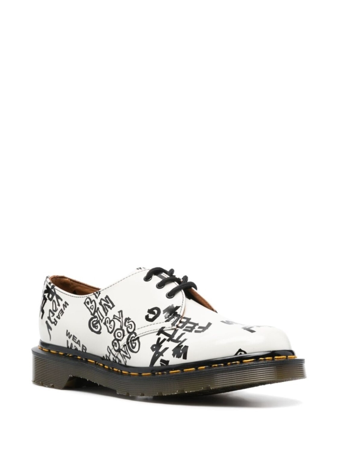 Comme Des Garçons Comme Des Garçons туфли дерби с принтом из коллаборации с Dr. Martens, белый — фото 2