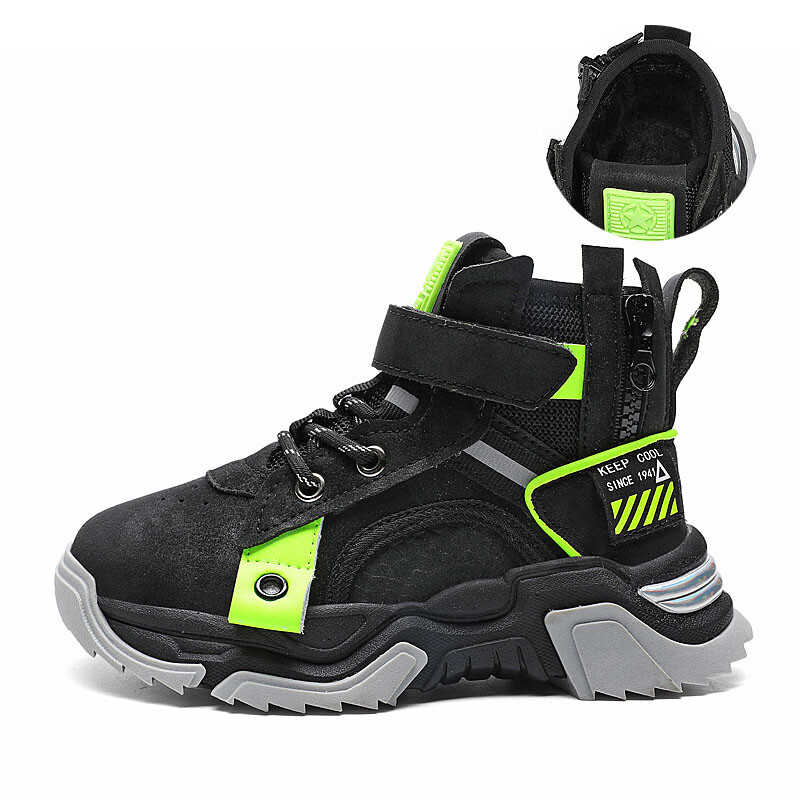 

Кроссовки Jeep Kids Lifestyle Shoes Kids High-top Black/green, черный