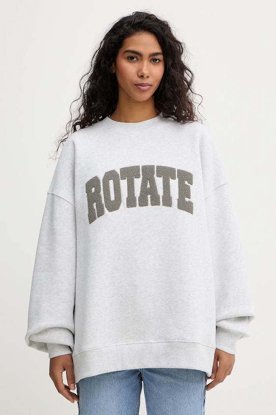 

Хлопковая толстовка Rotate, серый