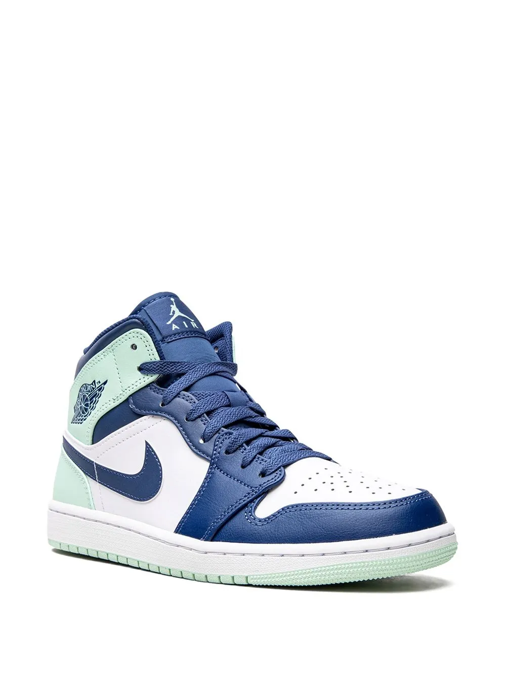 Кроссовки Air  1 Mid Blue Mint Jordan, синий — фото 2