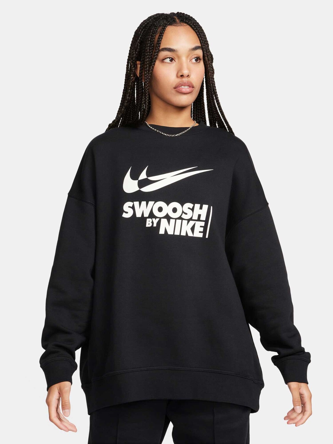 

Блуза Nike W NSW FLC OS CREW GLS, черный