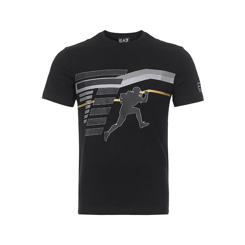 

Мужская футболка с коротким рукавом EMPORIO ARMANI, черный