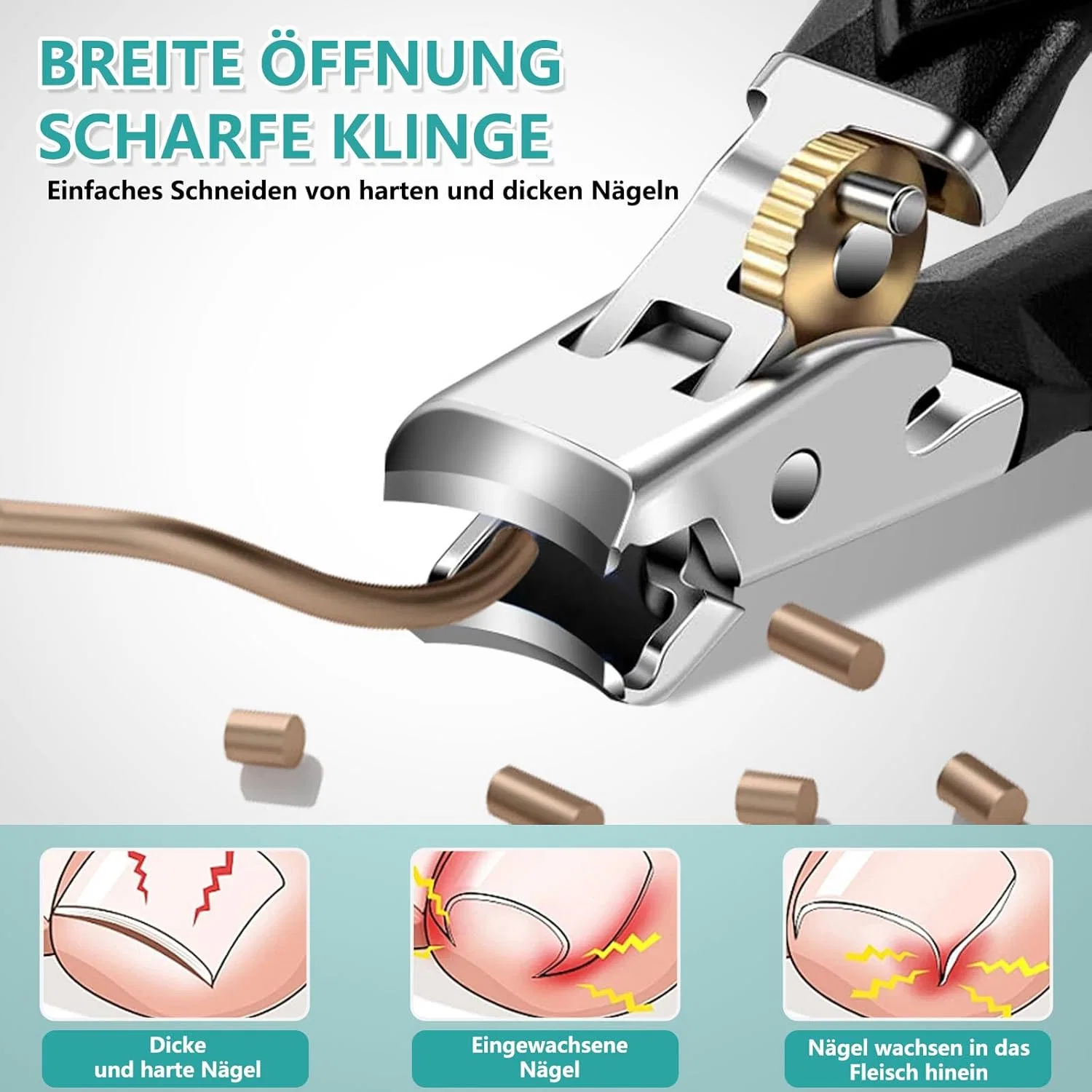Набор профессиональных кусачек для ногтей Solymody Nail Expert (3 шт.) Snovire — фото 2