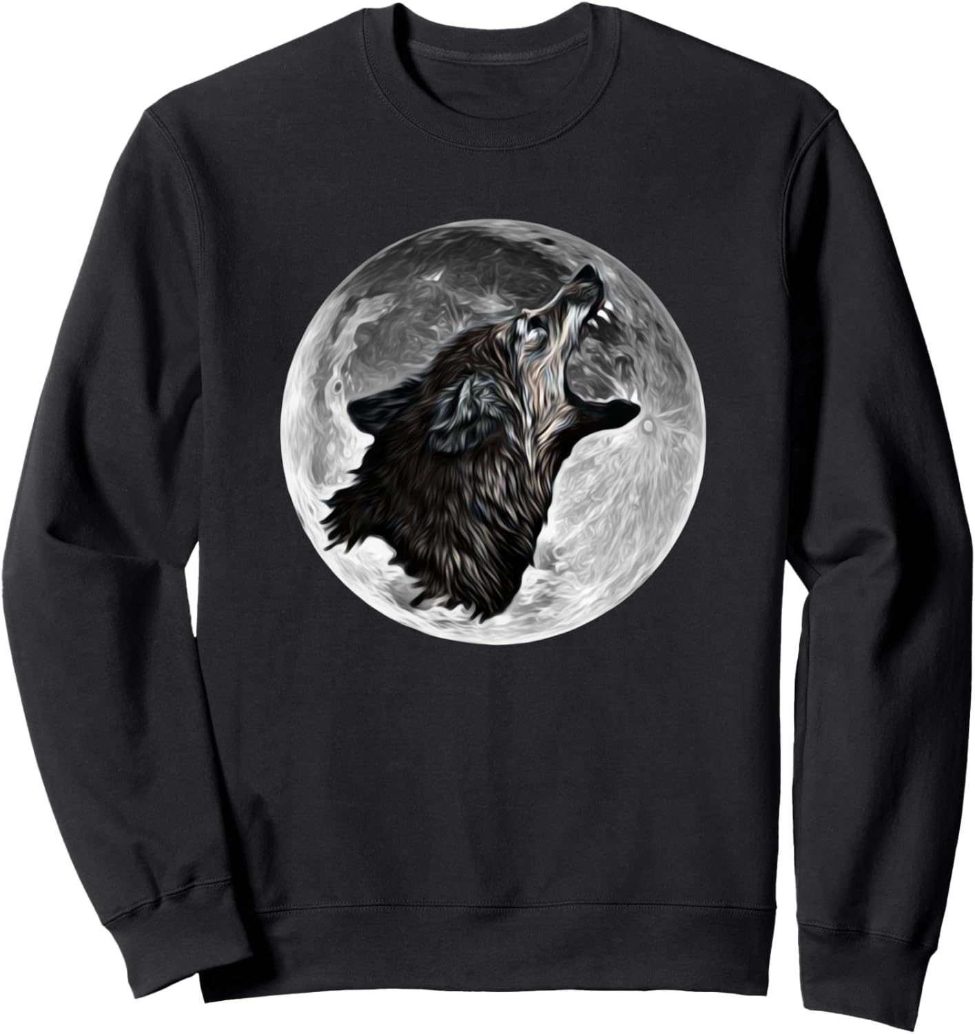 

Толстовка Wolf Wolves | Moon Men'S Women'S Kids Boys Girls Gifts, черный