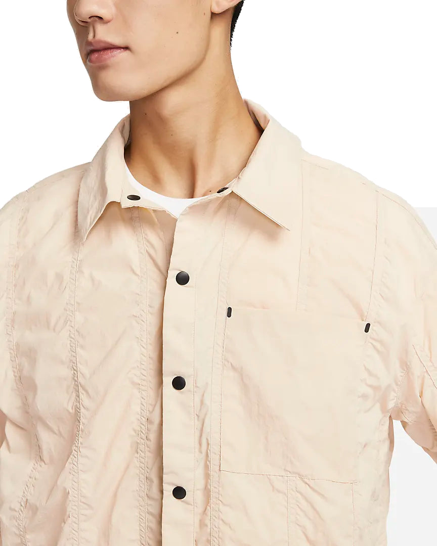 Спортивный топ Nike Sportswear Tech Pack Woven Long-Sleeve Top 'Beige' FB7364-126, бежевый — фото 2