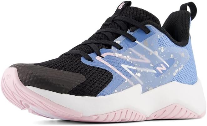 

Детские кроссовки New Balance Rave Run V2 на шнуровке (унисекс), черный/синий