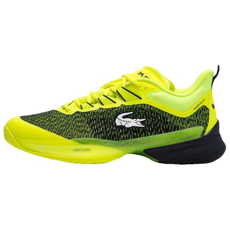 

Мужские теннисные туфли AG LT23 с низким верхом LACOSTE, Ecru/Neon Yellow-Ht3