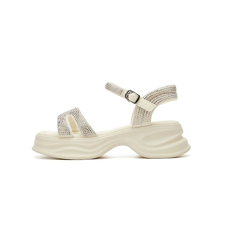 DAPHNE Женские сандалии на одной застежке бежевые, цвет Beige