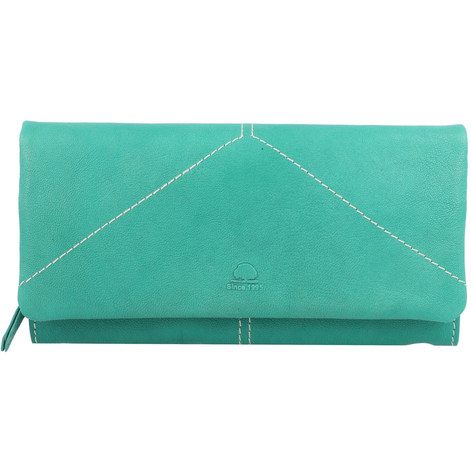 

Кошелек Greenburry Tumble Nappa Leder 19 cm, цвет aqua green