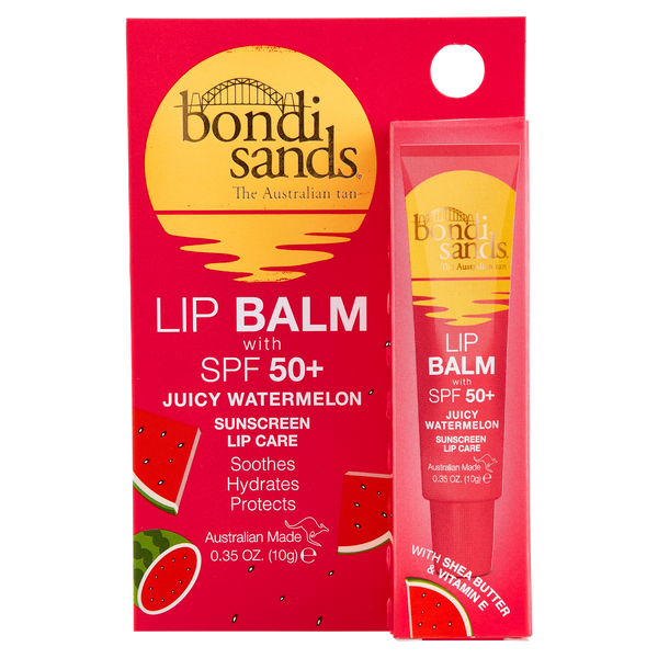 

Питательный бальзам для губ с spf50 сочный арбуз, 10 г Bondi Sands